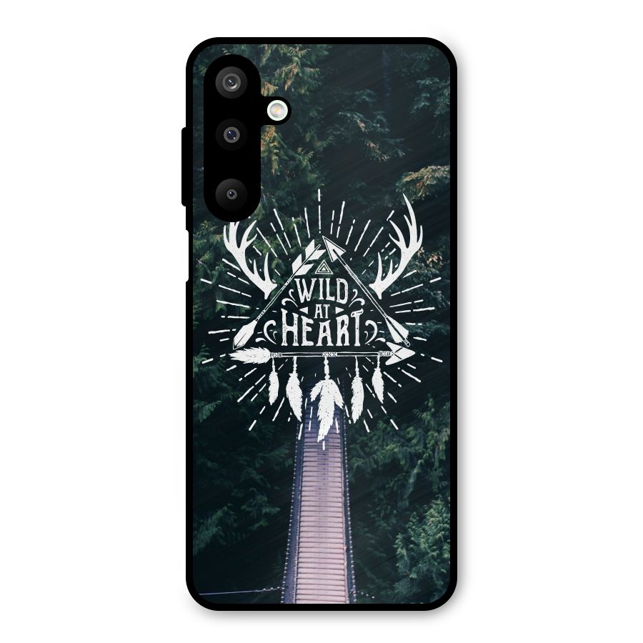 Wild Heart Metal Back Case for Galaxy M16