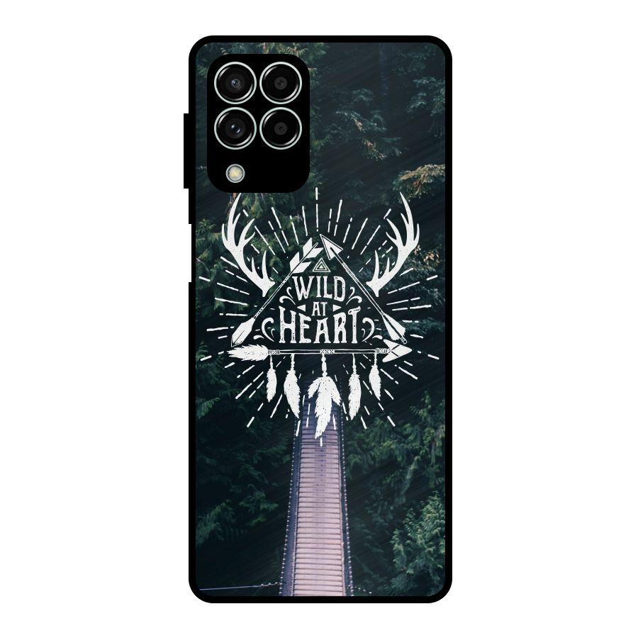 Wild Heart Metal Back Case for Galaxy M33