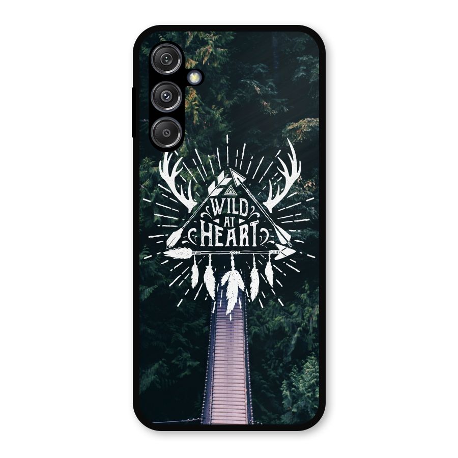 Wild Heart Metal Back Case for Galaxy M34 5G