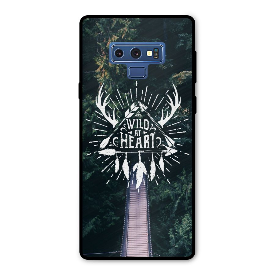 Wild Heart Metal Back Case for Galaxy Note 9