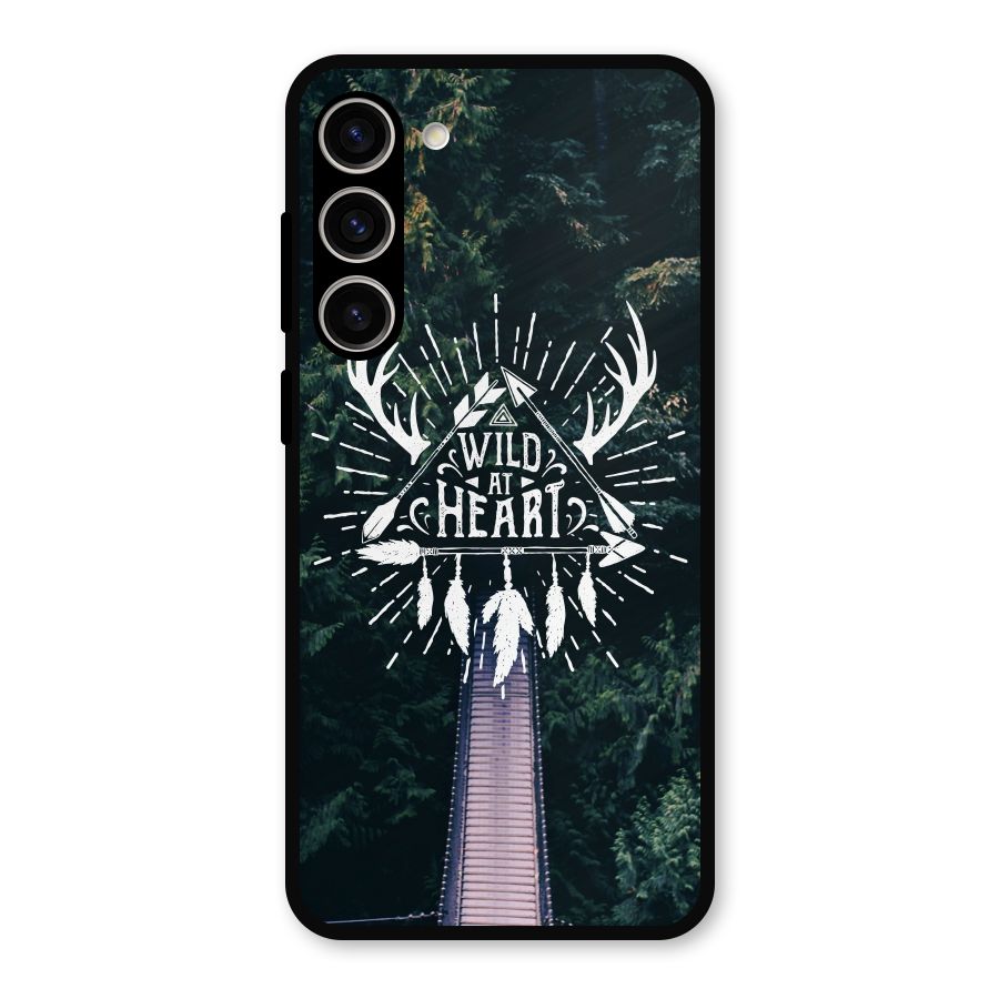 Wild Heart Metal Back Case for Galaxy S23 Plus