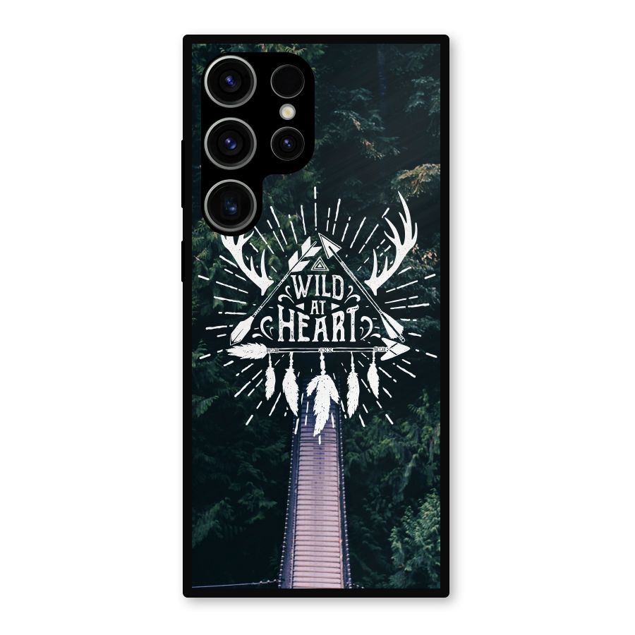Wild Heart Metal Back Case for Galaxy S23 Ultra