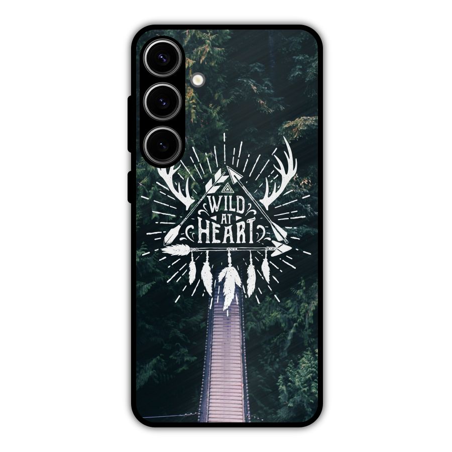 Wild Heart Metal Back Case for Galaxy S24 Plus