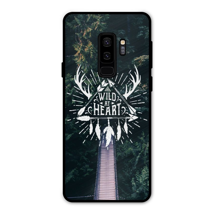 Wild Heart Metal Back Case for Galaxy S9 Plus