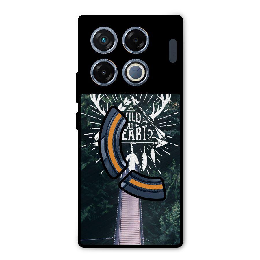 Wild Heart Metal Back Case for Infinix GT 20 Pro