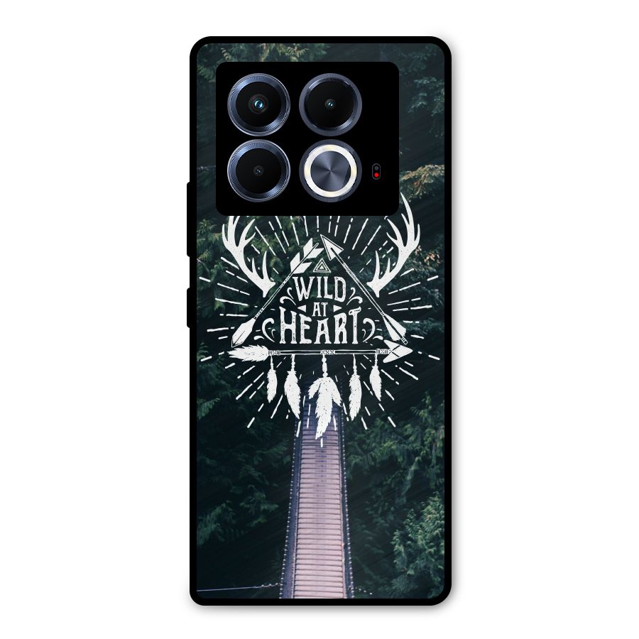 Wild Heart Metal Back Case for Infinix Note 40 5G