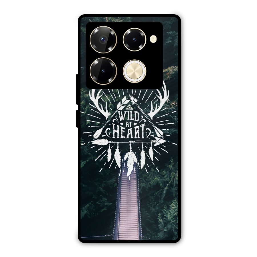 Wild Heart Metal Back Case for Infinix Note 40 Pro