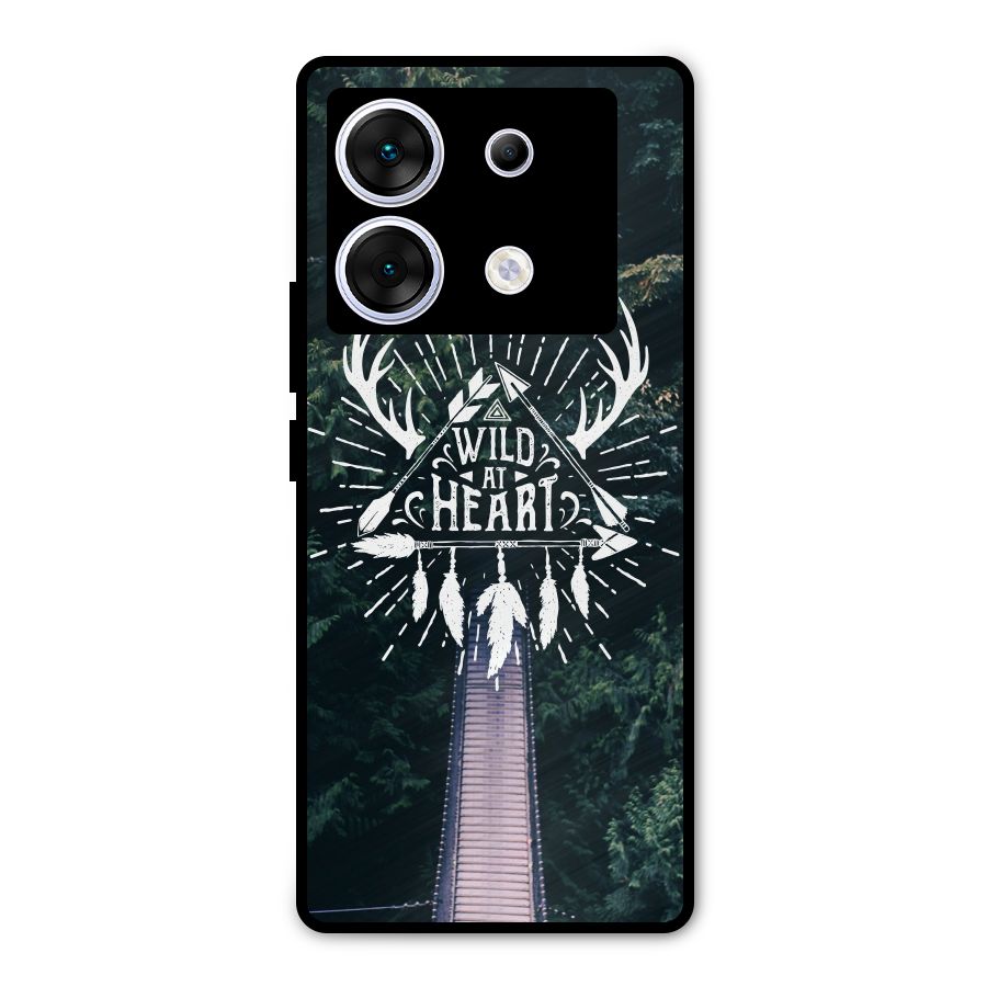 Wild Heart Metal Back Case for Infinix Zero 30 5G