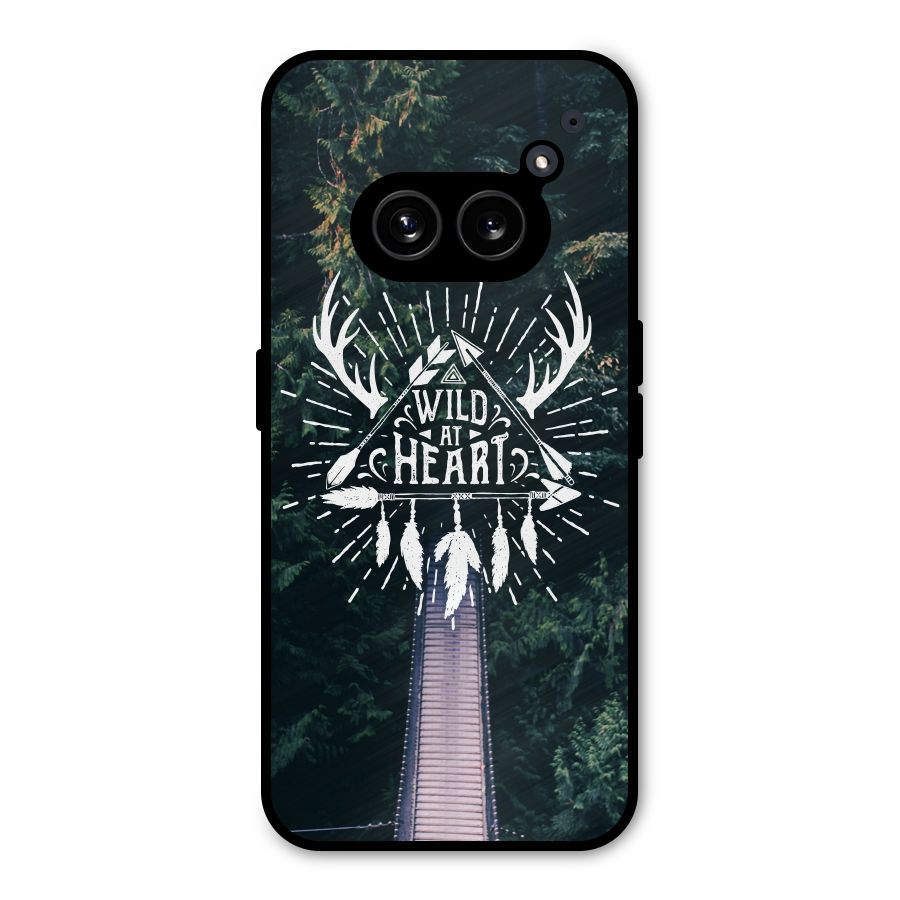 Wild Heart Metal Back Case for Nothing Phone 2a Plus