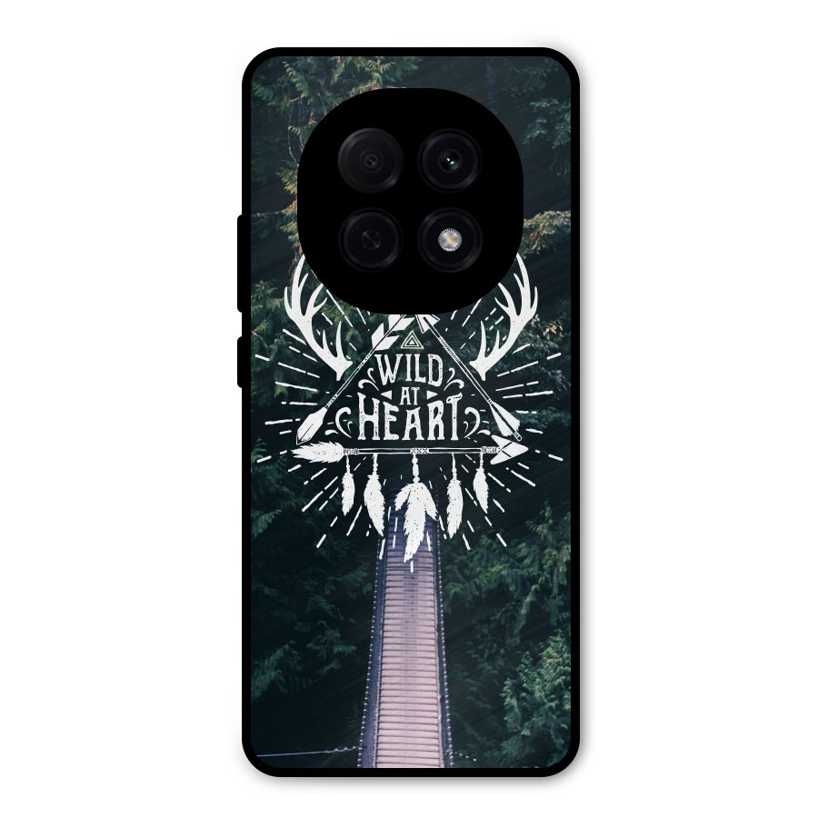 Wild Heart Metal Back Case for Oppo F29 Pro