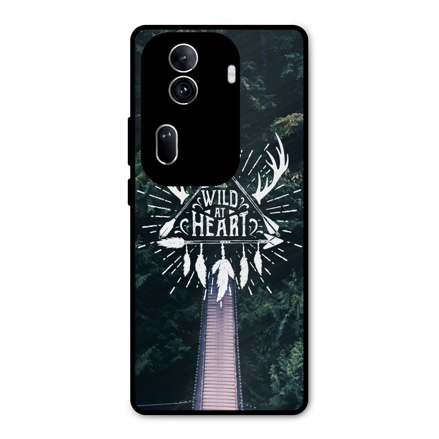 Wild Heart Metal Back Case for Oppo Reno11 Pro 5G