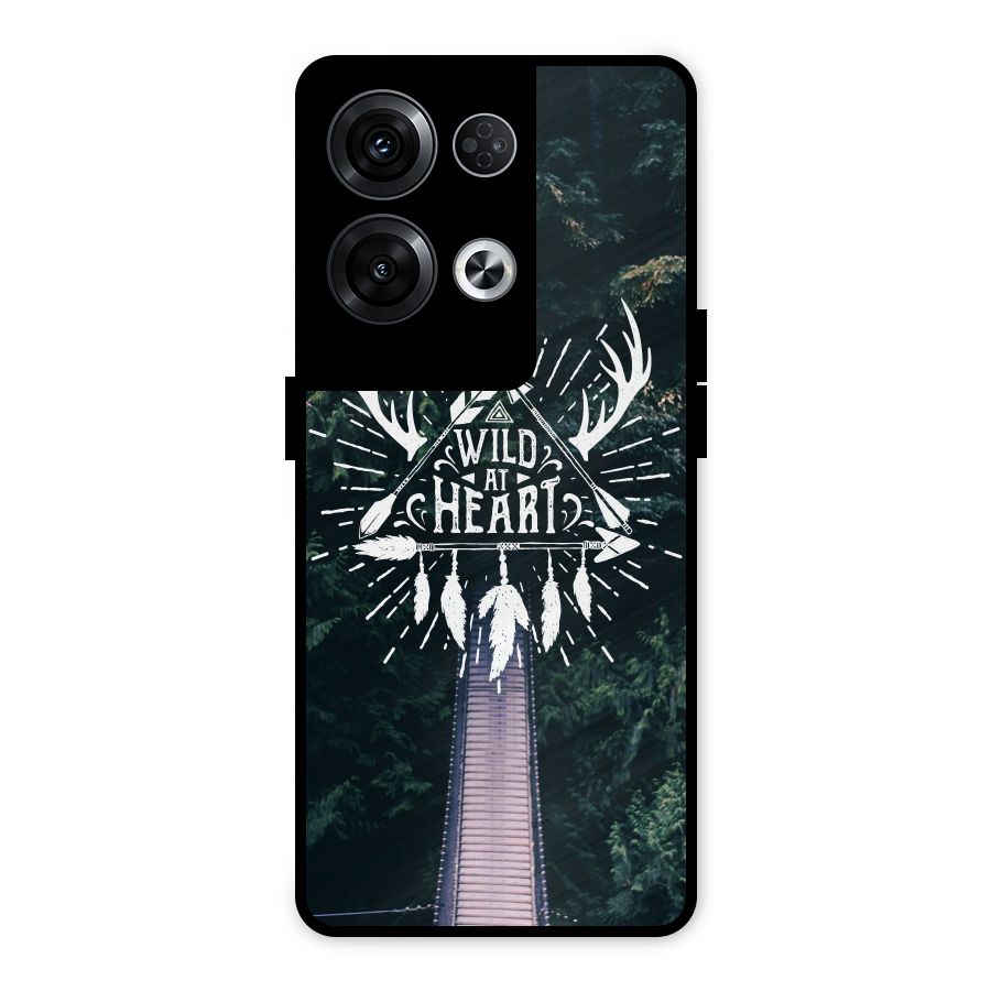 Wild Heart Metal Back Case for Oppo Reno8 Pro 5G