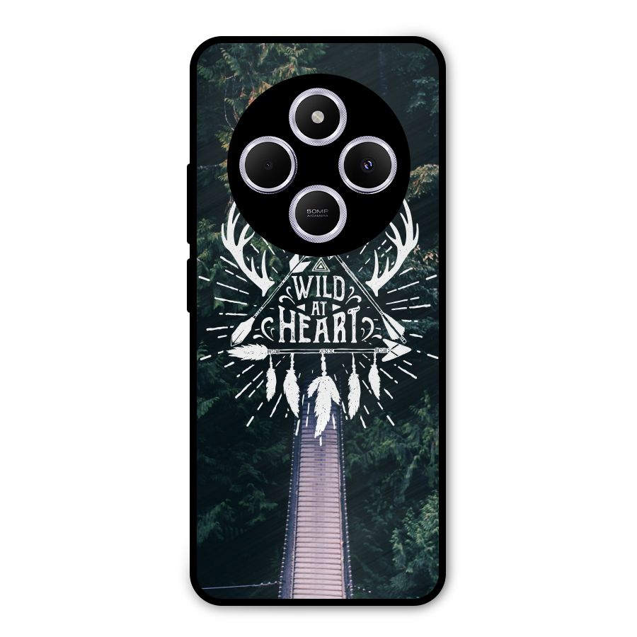 Wild Heart Metal Back Case for Poco C75 5G