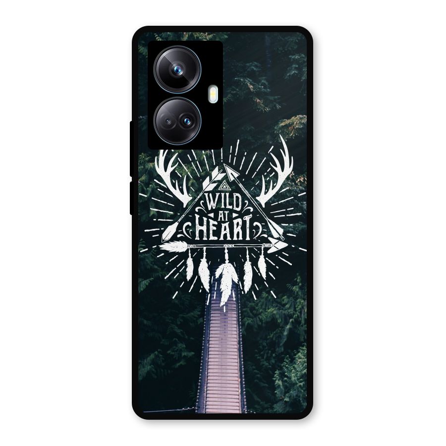 Wild Heart Metal Back Case for Realme 10 Pro Plus