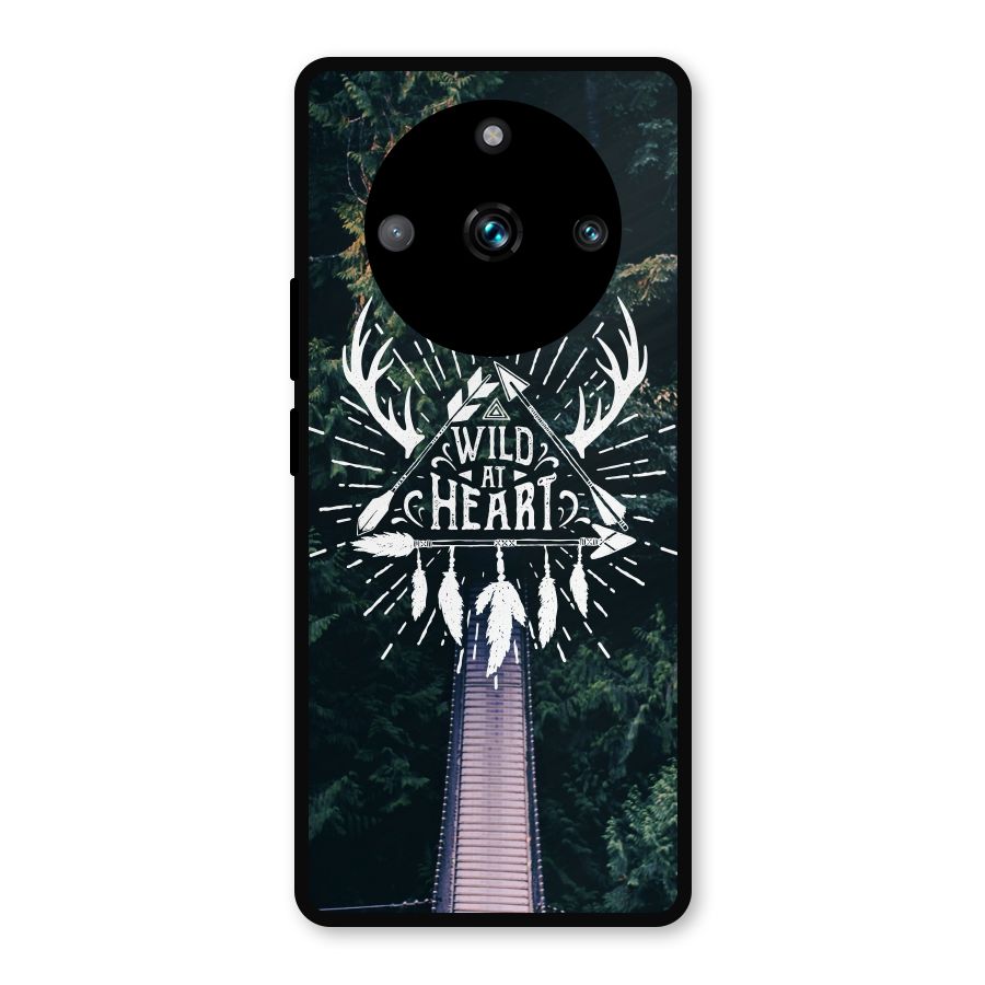 Wild Heart Metal Back Case for Realme 11 Pro
