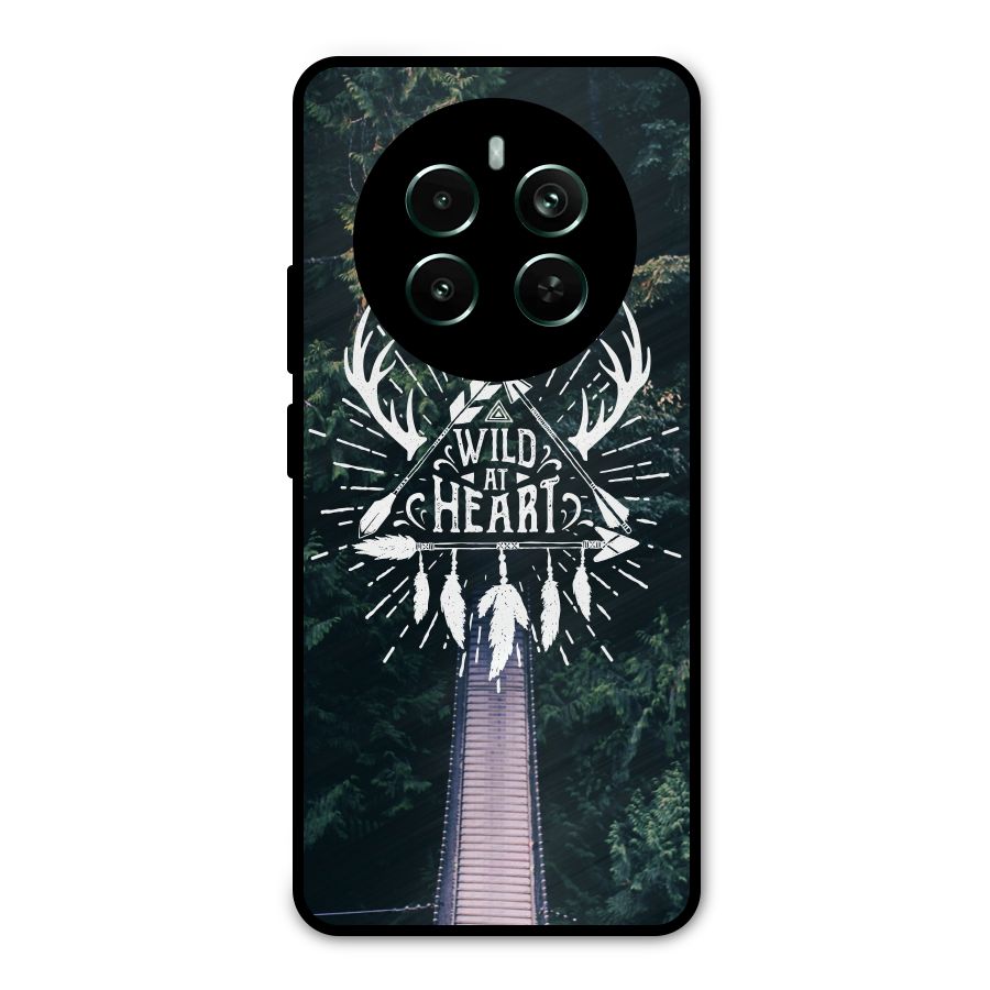 Wild Heart Metal Back Case for Realme 12 Pro Plus