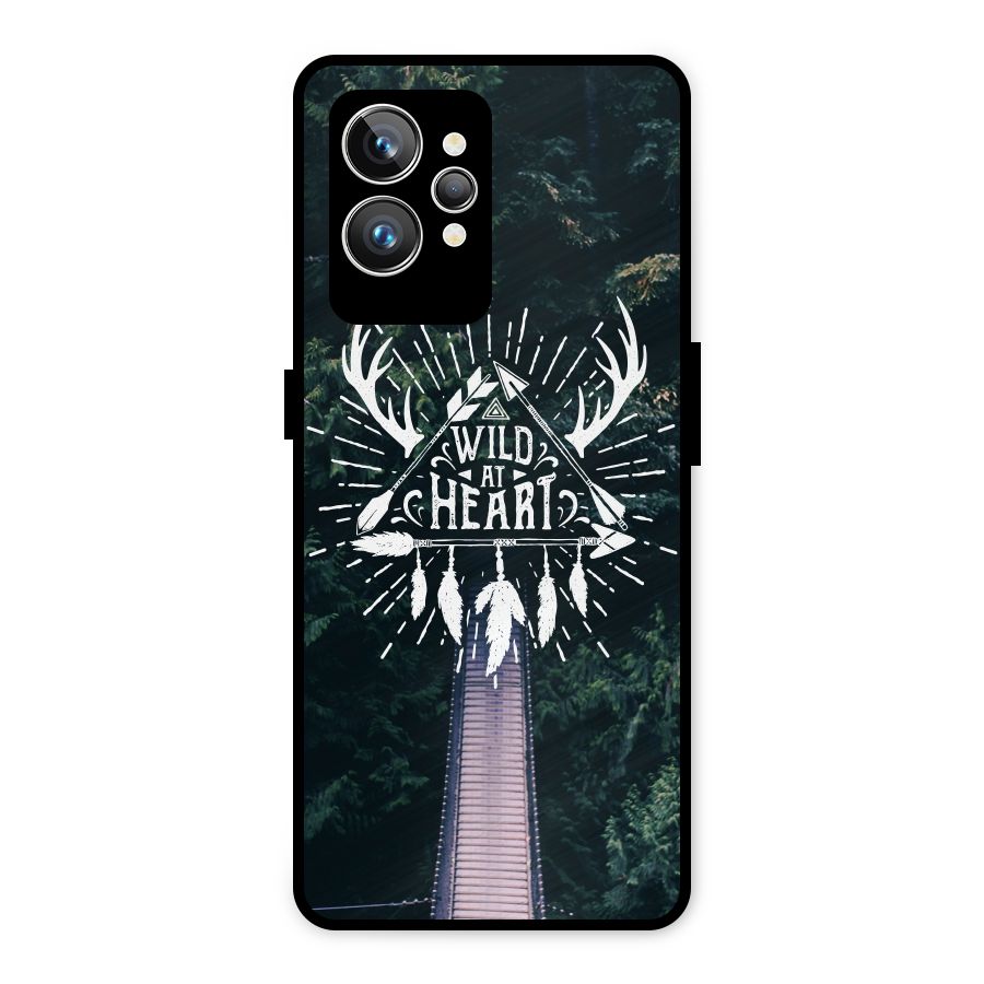 Wild Heart Metal Back Case for Realme GT2 Pro