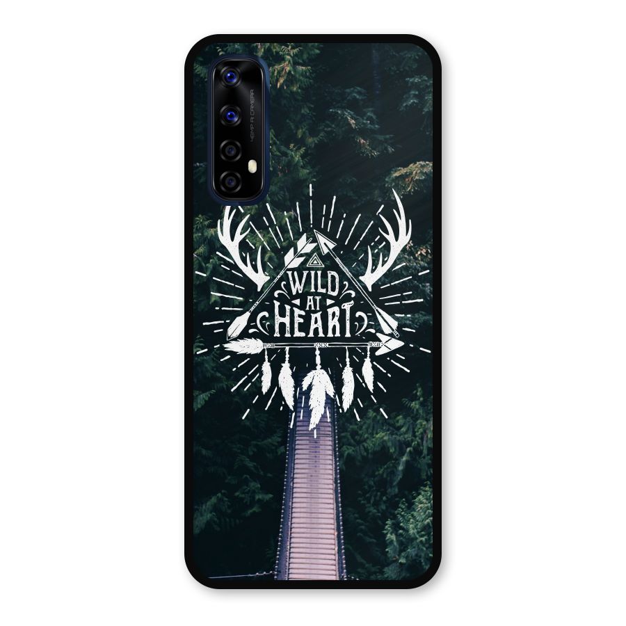 Wild Heart Metal Back Case for Realme Narzo 20 Pro