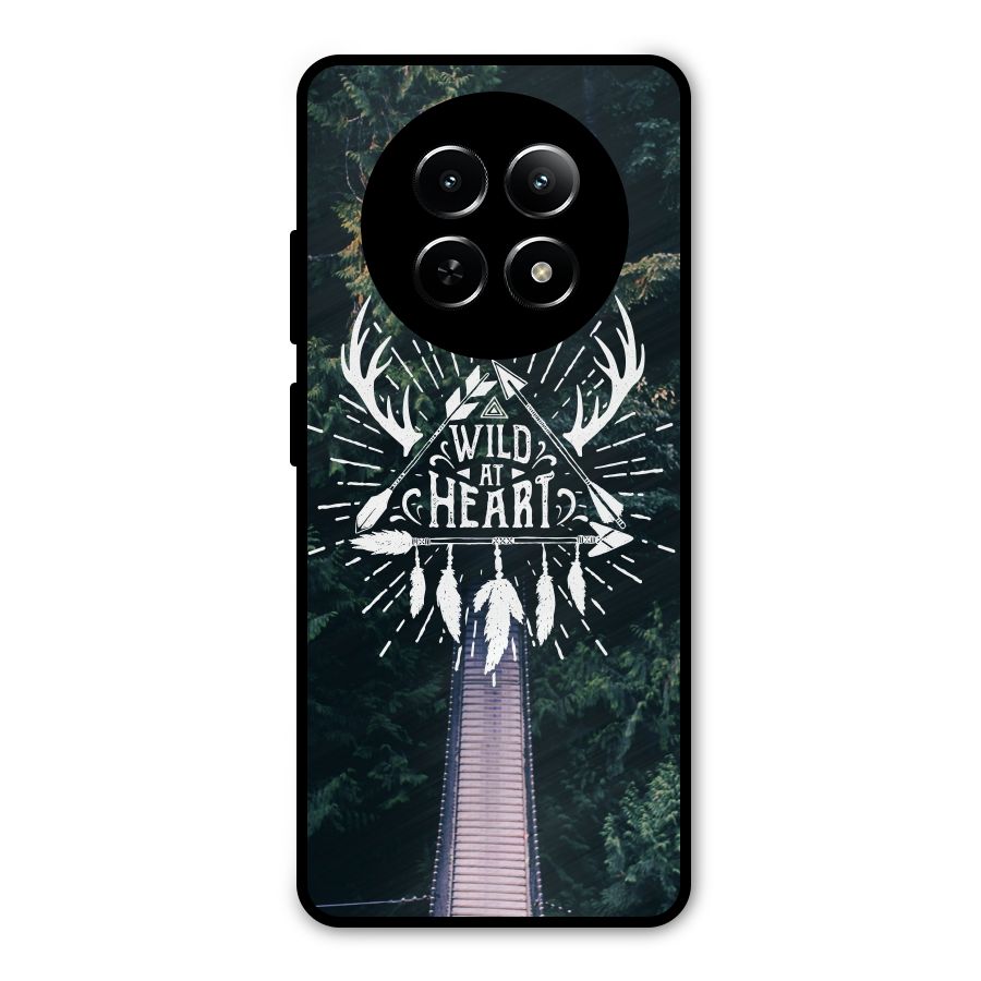 Wild Heart Metal Back Case for Realme Narzo N65