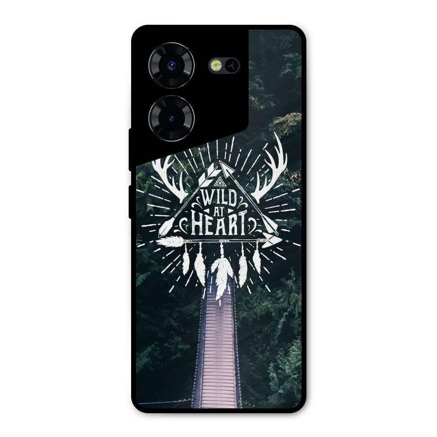 Wild Heart Metal Back Case for Tecno Pova 5 Pro 5G