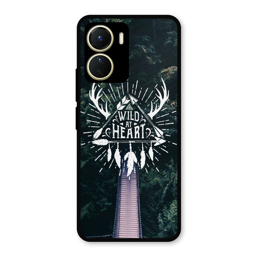 Wild Heart Metal Back Case for Vivo T2x