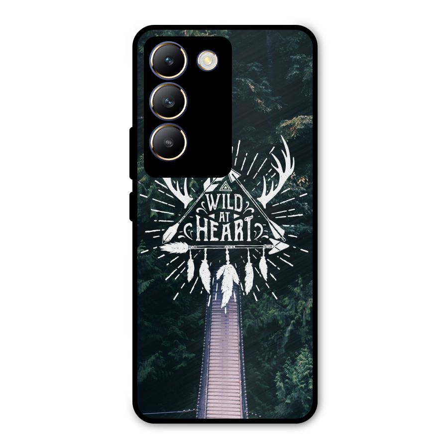 Wild Heart Metal Back Case for Vivo T3 5G