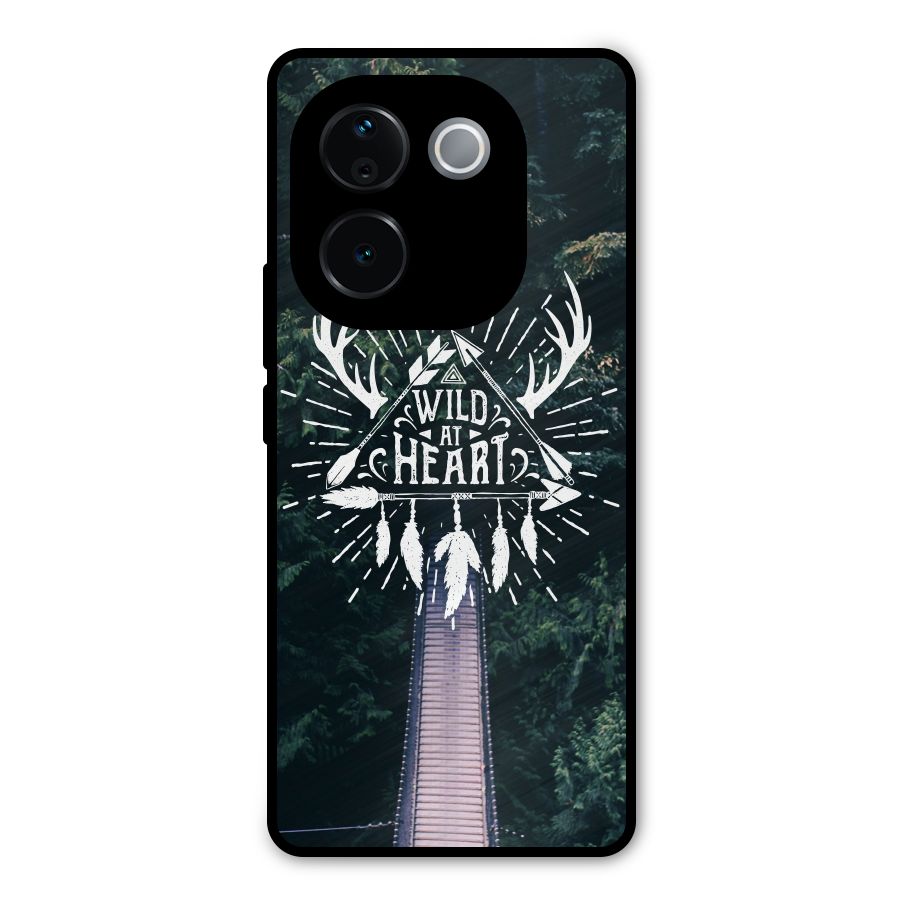 Wild Heart Metal Back Case for Vivo T3 Pro