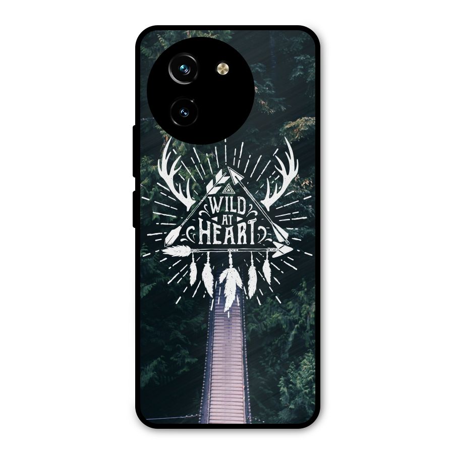 Wild Heart Metal Back Case for Vivo T3x