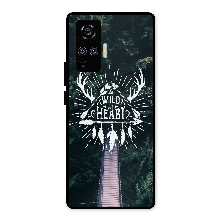 Wild Heart Metal Back Case for Vivo X50 Pro
