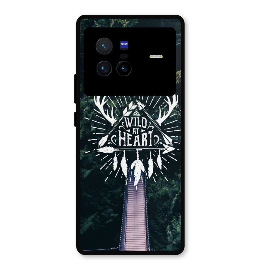 Wild Heart Metal Back Case for Vivo X80