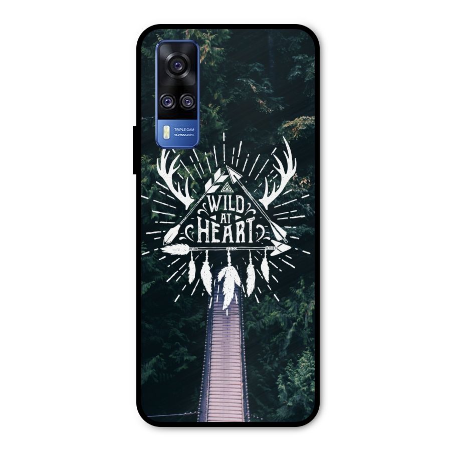 Wild Heart Metal Back Case for Vivo Y51A