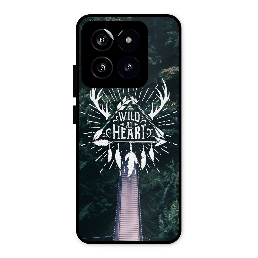 Wild Heart Metal Back Case for Xiaomi 14