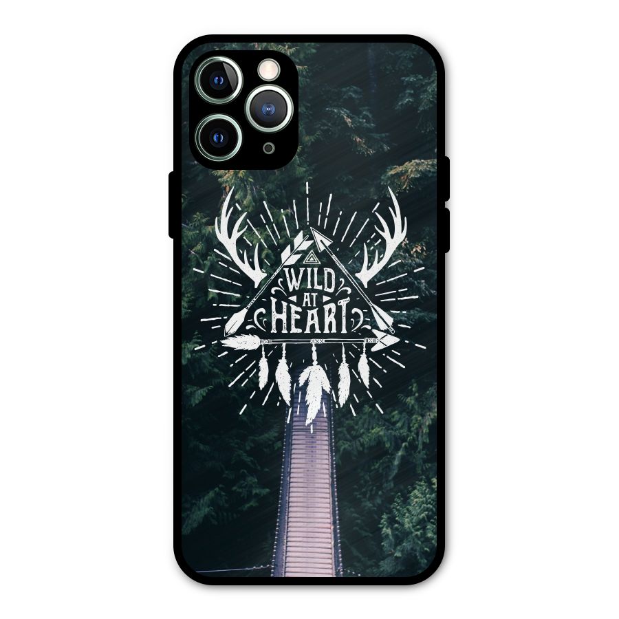 Wild Heart Metal Back Case for iPhone 11 Pro Max