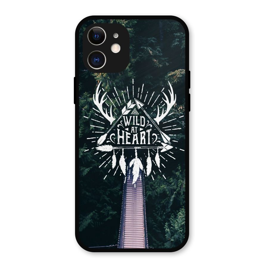 Wild Heart Metal Back Case for iPhone 12