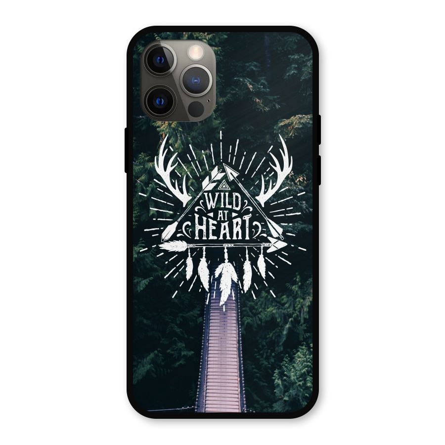 Wild Heart Metal Back Case for iPhone 12 Pro