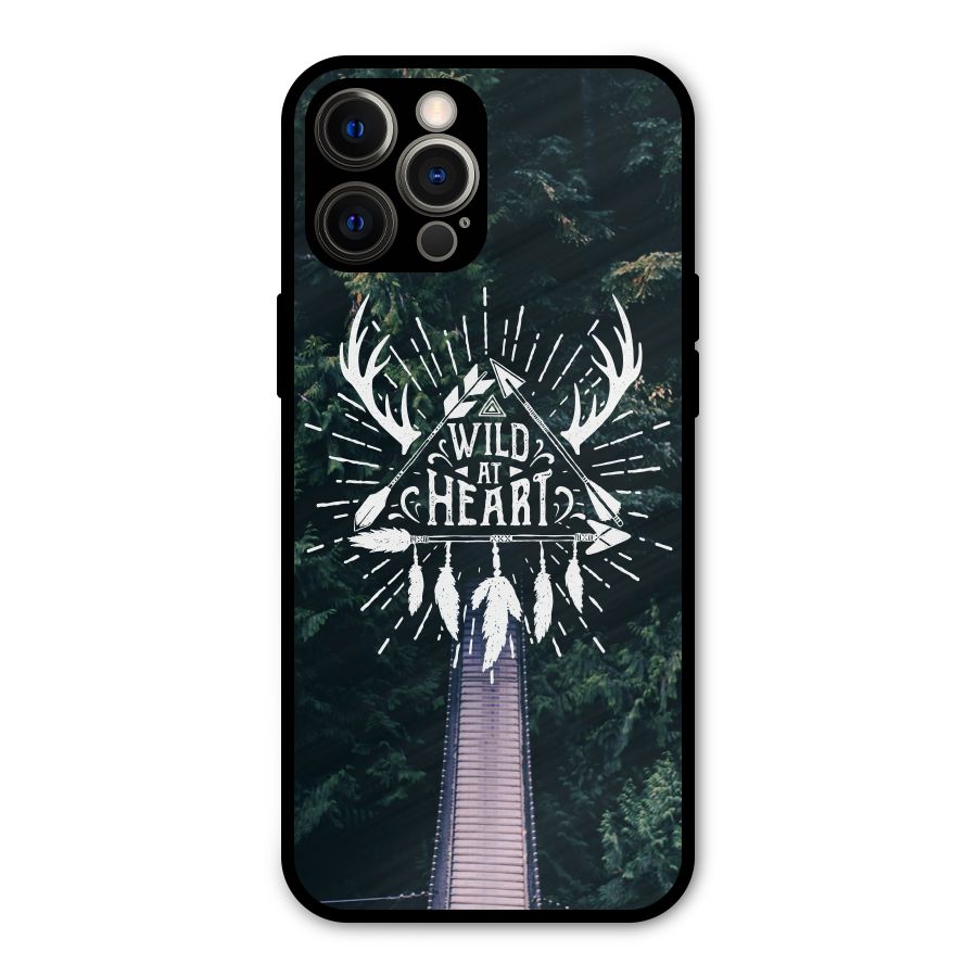 Wild Heart Metal Back Case for iPhone 12 Pro Max