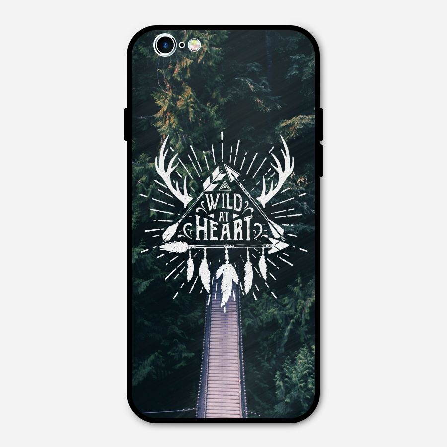 Wild Heart Metal Back Case for iPhone 6 6s