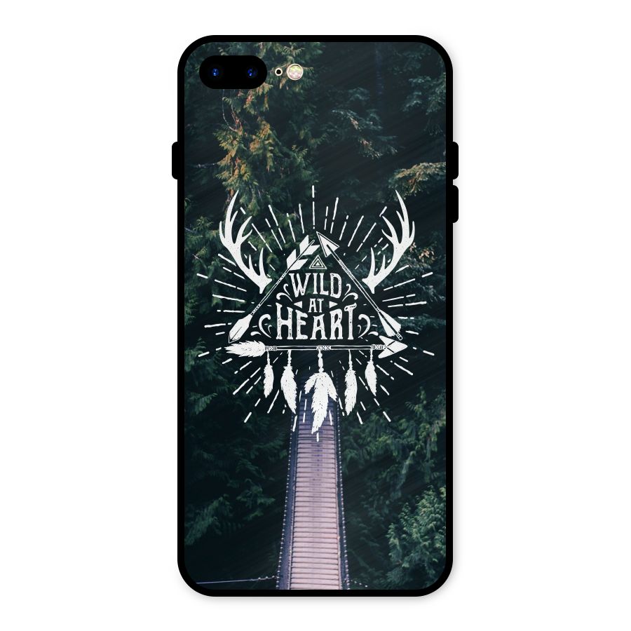 Wild Heart Metal Back Case for iPhone 7 Plus
