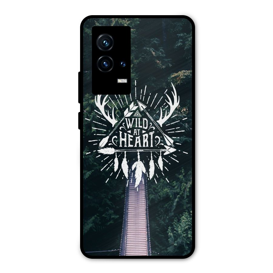 Wild Heart Metal Back Case for iQOO 9 5G