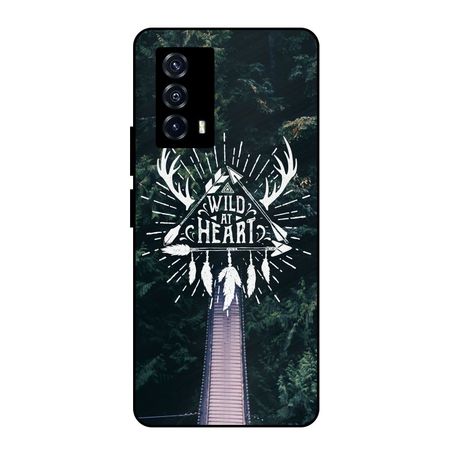 Wild Heart Metal Back Case for iQOO Z5