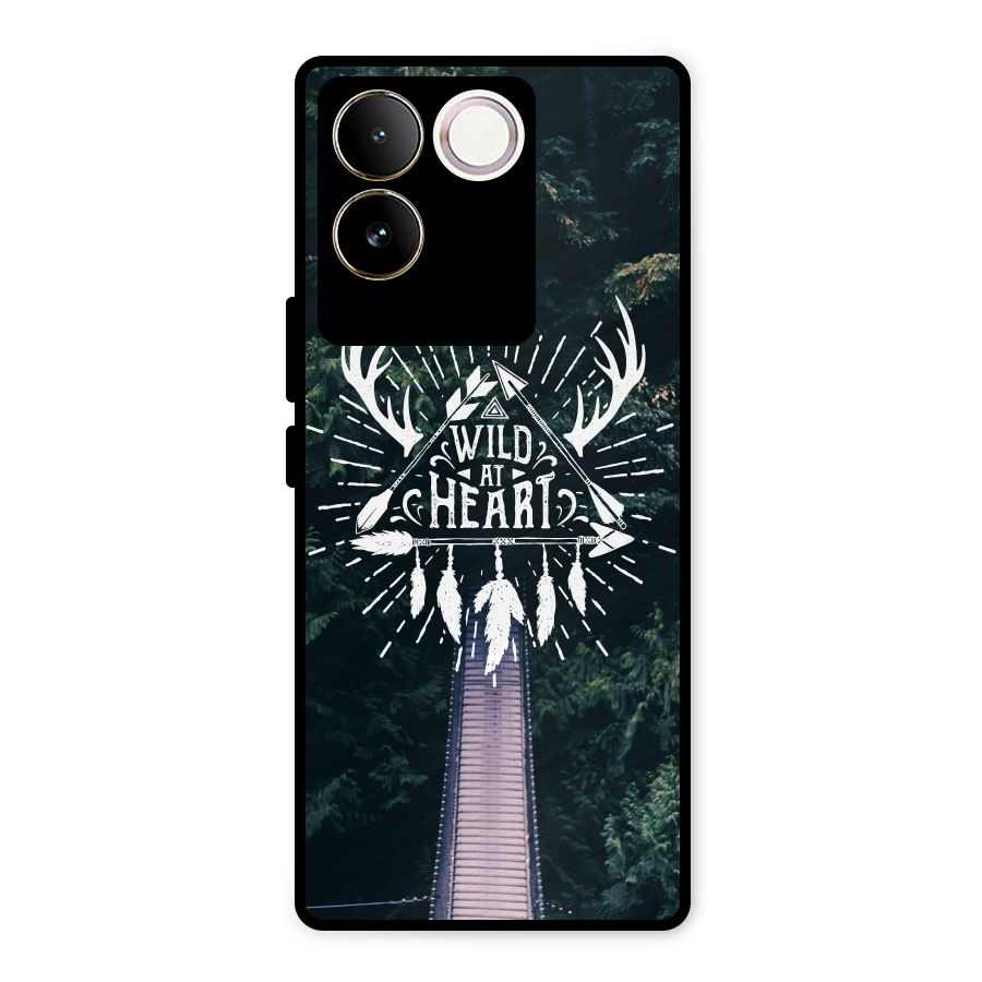 Wild Heart Metal Back Case for iQOO Z7 Pro