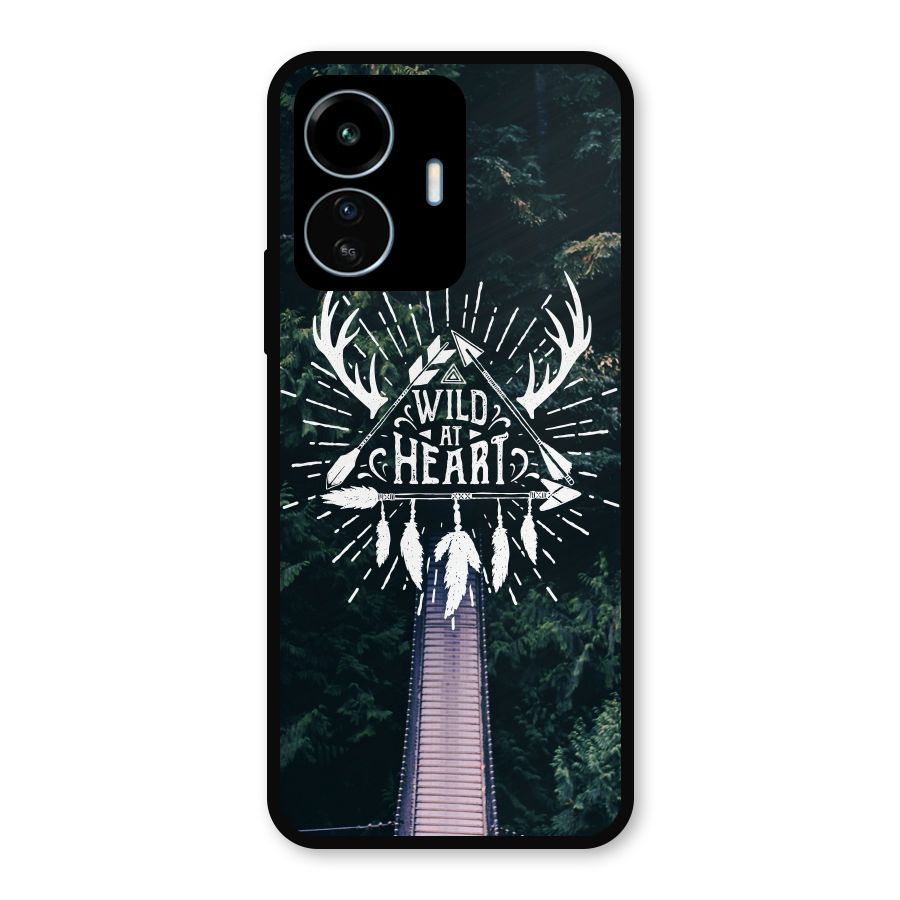 Wild Heart Metal Back Case for vivo iQOO Z6 Lite 5G