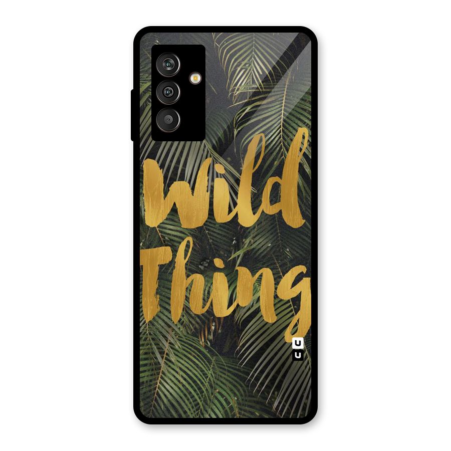 Wild Leaf Thing Glass Back Case for Galaxy M13