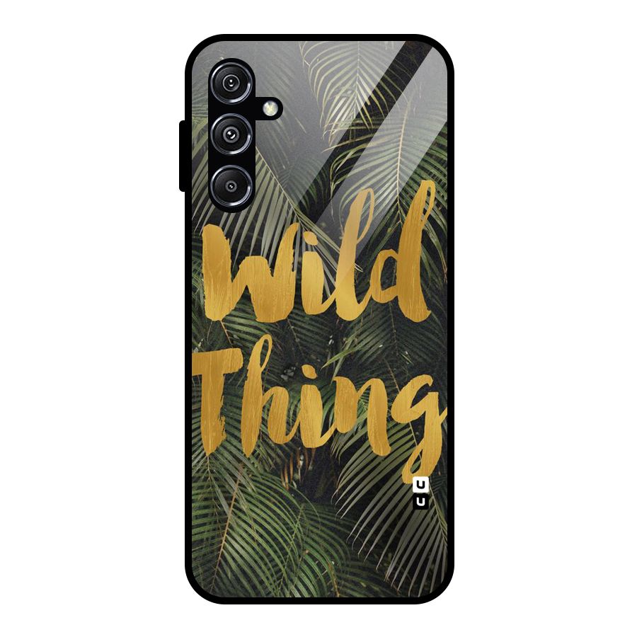 Wild Leaf Thing Glass Back Case for Galaxy M34 5G