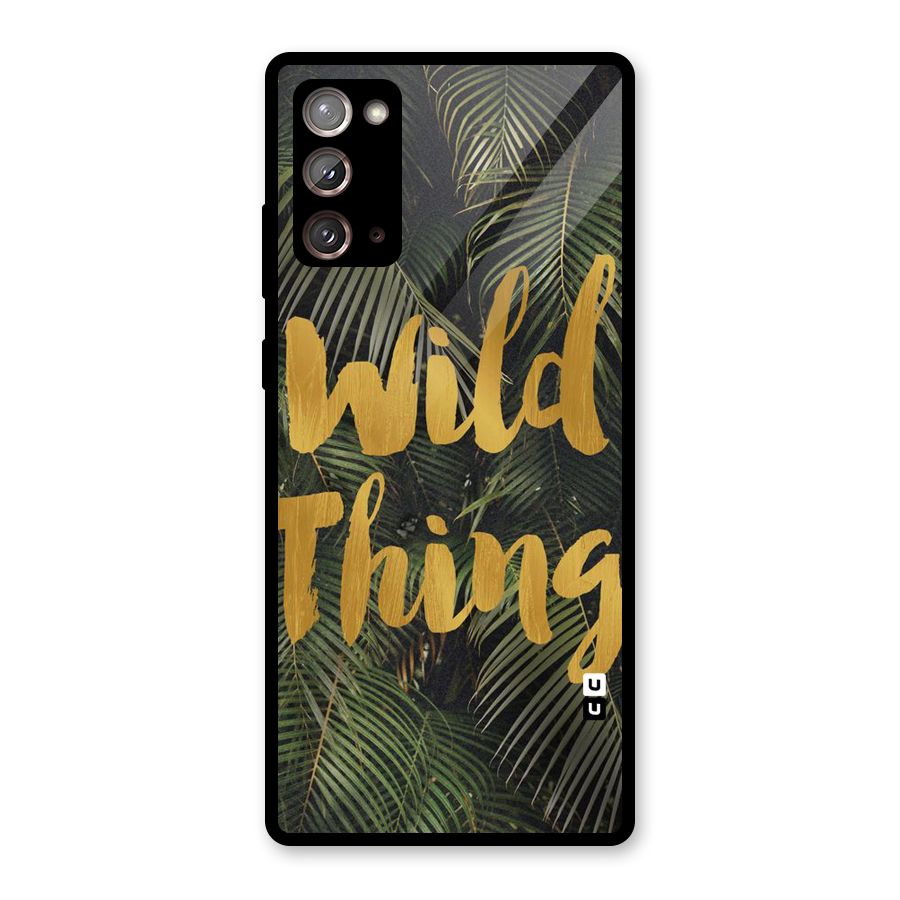 Wild Leaf Thing Glass Back Case for Galaxy Note 20