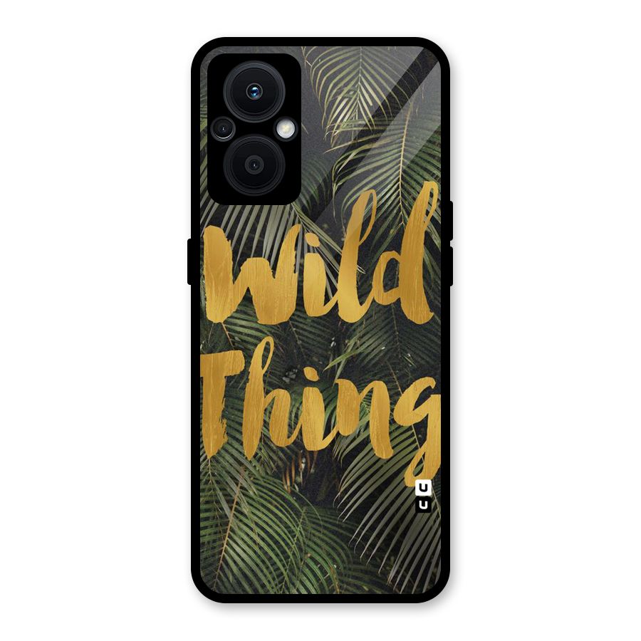 Wild Leaf Thing Glass Back Case for Oppo F21s Pro 5G