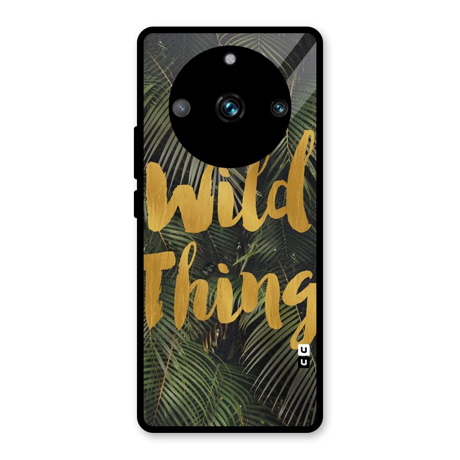 Wild Leaf Thing Glass Back Case for Realme 11 Pro Plus
