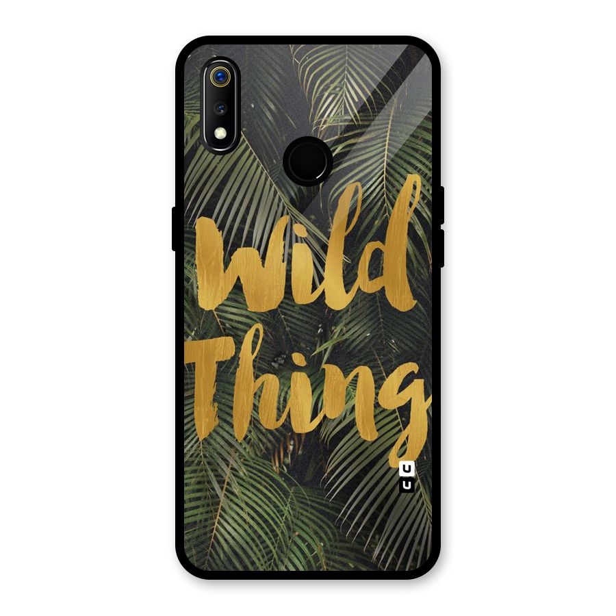 Wild Leaf Thing Glass Back Case for Realme 3i