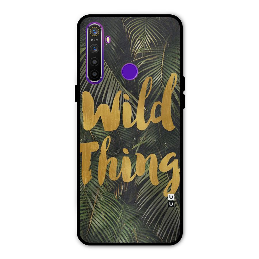 Wild Leaf Thing Glass Back Case for Realme 5s