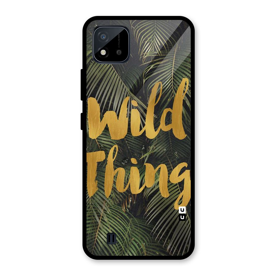 Wild Leaf Thing Glass Back Case for Realme C11 2021
